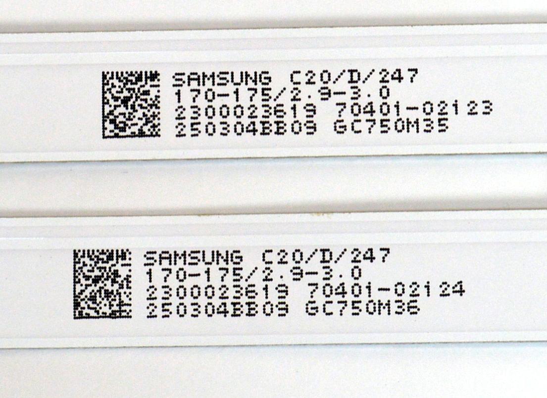 KIT DE LEDS ORIGINAL PARA TV LG 10 PIEZAS / NUMERO DE PARTE 303GC750039CD / 303GC750040CD / GC75D06A-ZC42AG-09CD / GC75D06B-ZC42AG-09CD / 70401-021 / GC750M35 / GC750M36 / PANEL BOEB750WQ19F9F / DISPLAY HV750QUB-F9F / MODELO 75UA7500ZUA.CUSFBH - Imagen 4