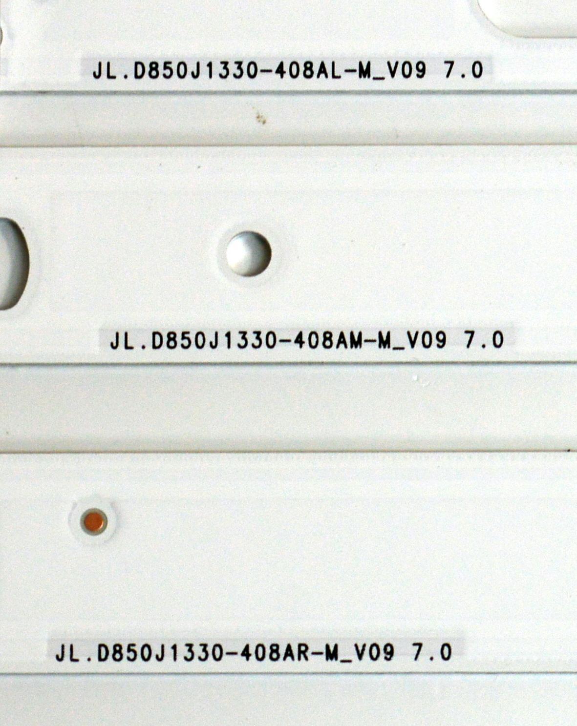KIT DE LEDS ORIGINAL PARA TV SAMSUNG 15 PIEZAS / NUMERO DE PARTE  BN96-60397A / BN96-60396A / BN96-60395A / JL.D850J1330-408AL-M_V09 7.0 / JL.D850J1330-408AR-M_V09 7.0 / PANEL CY-TF085HGAV1H / DISPLAY T850QVN04.2 / MODELO UN85U8000FBXZA AB01 - Imagen 4
