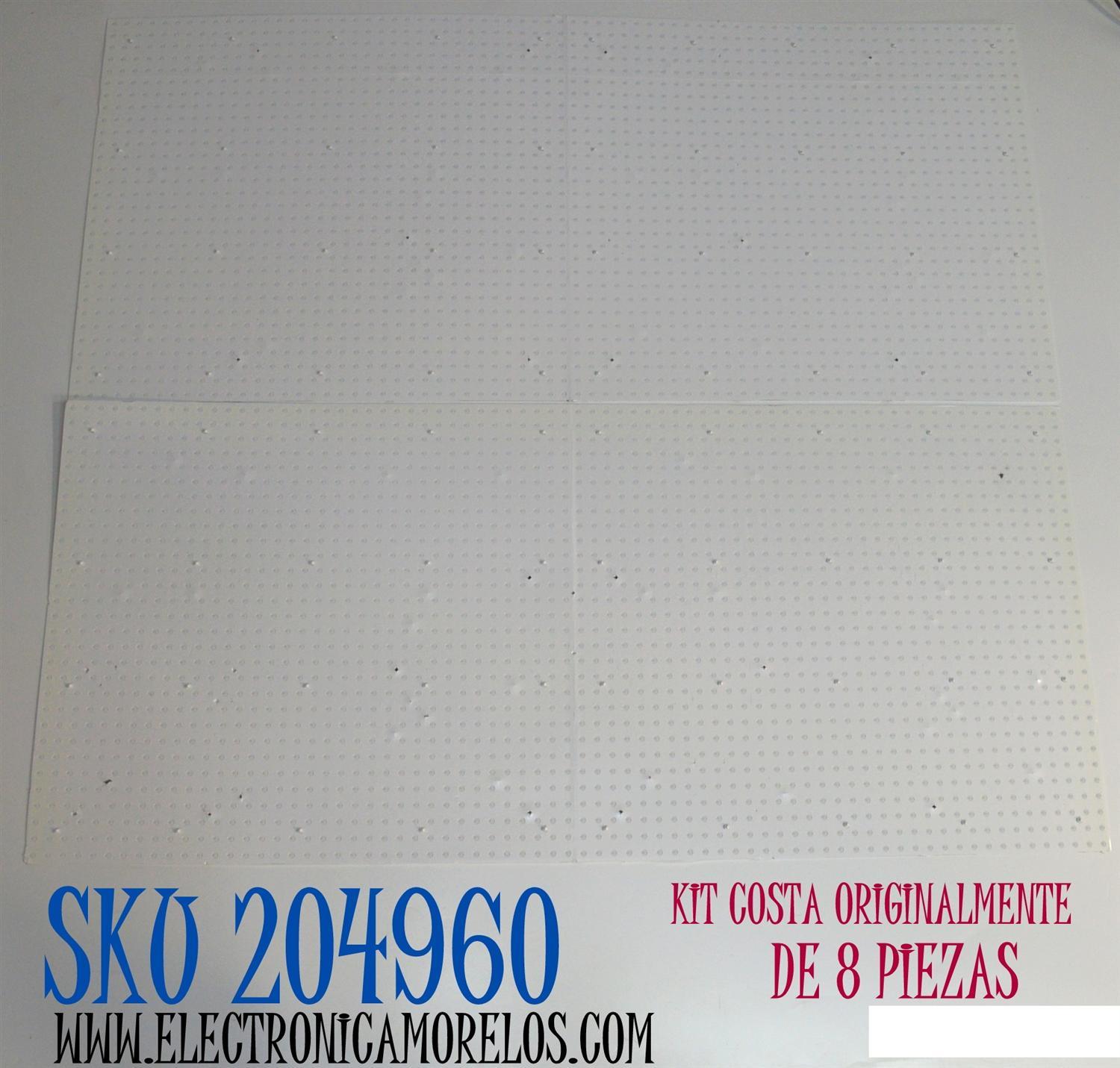 KIT DE LEDS ORIGINAL PARA TV SAMSUNG 8 PIEZAS / NUMERO DE PARTE BN97-21329A / BN41-03119A / BN41-03119 / 21329A / BN41-03119A-KBT / DFVC2421 / 23Y 65Q90C / PANEL CY-TD065RMAV2H / DISPLAY T650QVN08.T / BN96-57566A / MODELO QN65QN90D / QN65QN90DDFXZA AB01