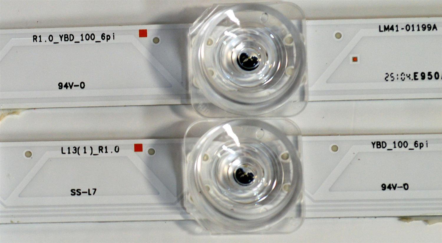 KIT DE LEDS ORIGINAL PARA TV SAMSUNG 4 PIEZAS / NUMERO DE PARTE BN96-60377A / BN96-60376A / LM41-01198A / LM41-01199A / L1_FU8K_F5 / CFM_R14(1) /R1.0_YBD_100_6Pi / L1_FU8K / L13(1)_R1.0 / 60377A / 60376A / PANEL CY-BF065HGSV7H / MODELO UN65U8000FDXZA - Imagen 6