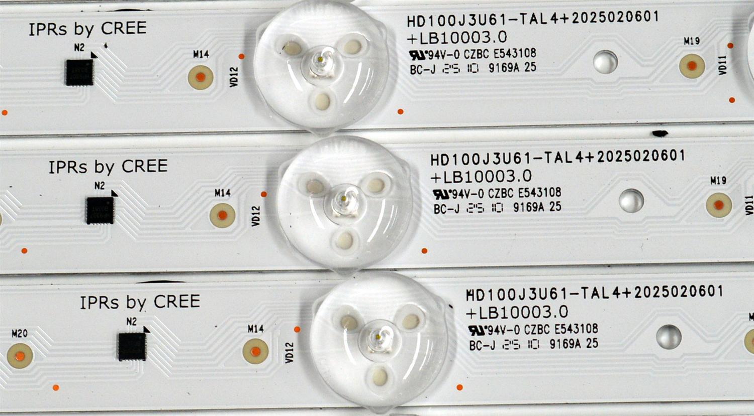 KIT DE LEDS ORIGINAL PARA TV HISENSE 32 PIEZAS / NUMERO DE PARTE LB10003.0 / HD100J3U61-TAL4 / 2025020601 / RSAG7.820.53158/ROH VER.A / 422660 / HE250318 / PANEL HD100J3U61-TBL4 / DISPLAY PTA00GT03-1 VER.1.0 / MODELO 100U65QFC - Imagen 4