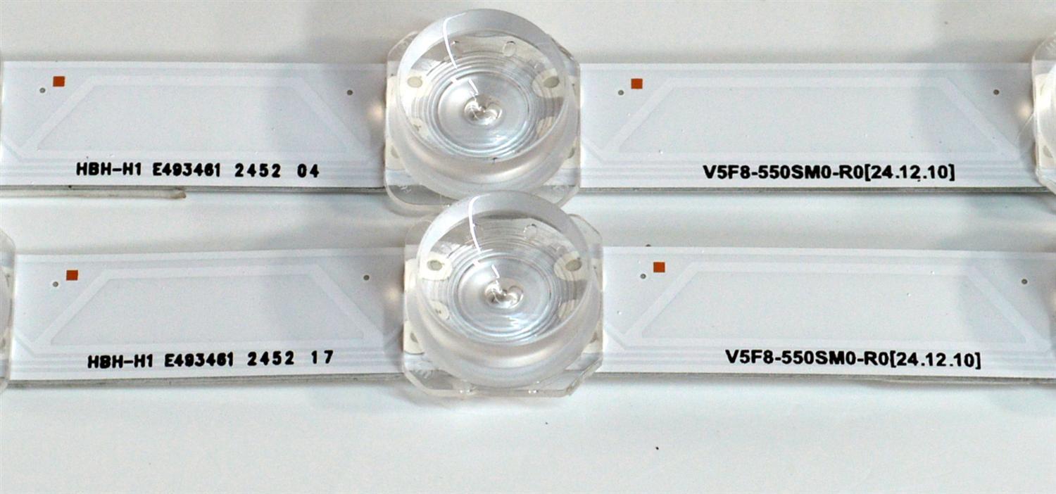 KIT DE LEDS ORIGINAL PARA TV SAMSUNG 2 PIEZAS / NUMERO DE PARTE BN96-60374A / V5F8-550SM0-R0 / HBH-H1 / 60374A / PANEL CY-BF055HGXV6H / DISPLAY LC550EQC (SS)A4) / MODELO UN55U7900FFXZA / UN55U7900FFXZA WC04 - Imagen 2