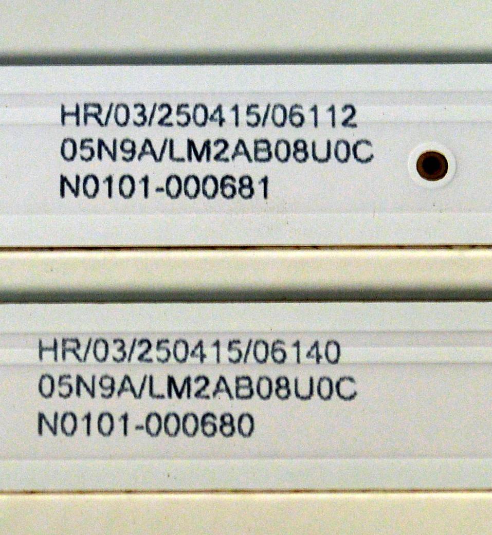 KIT DE LEDS ORIGINAL PARA TV TCL 4 PIEZAS / NUMERO DE PARTE 55HR332M06B2 / 55HR332M11A2 / 55HR332M06B2 V0 / 55HR332M11A2 V0 / 55TN2L2 B 6EAX2-D09 / 55LJ A 11EAX2-D09 / LM2AB08U0C / HY-7000 S / PANEL LVU550NDAL / DISPLAY ST5461D20-9 V2.1 / MODELO 55Q77K - Imagen 2
