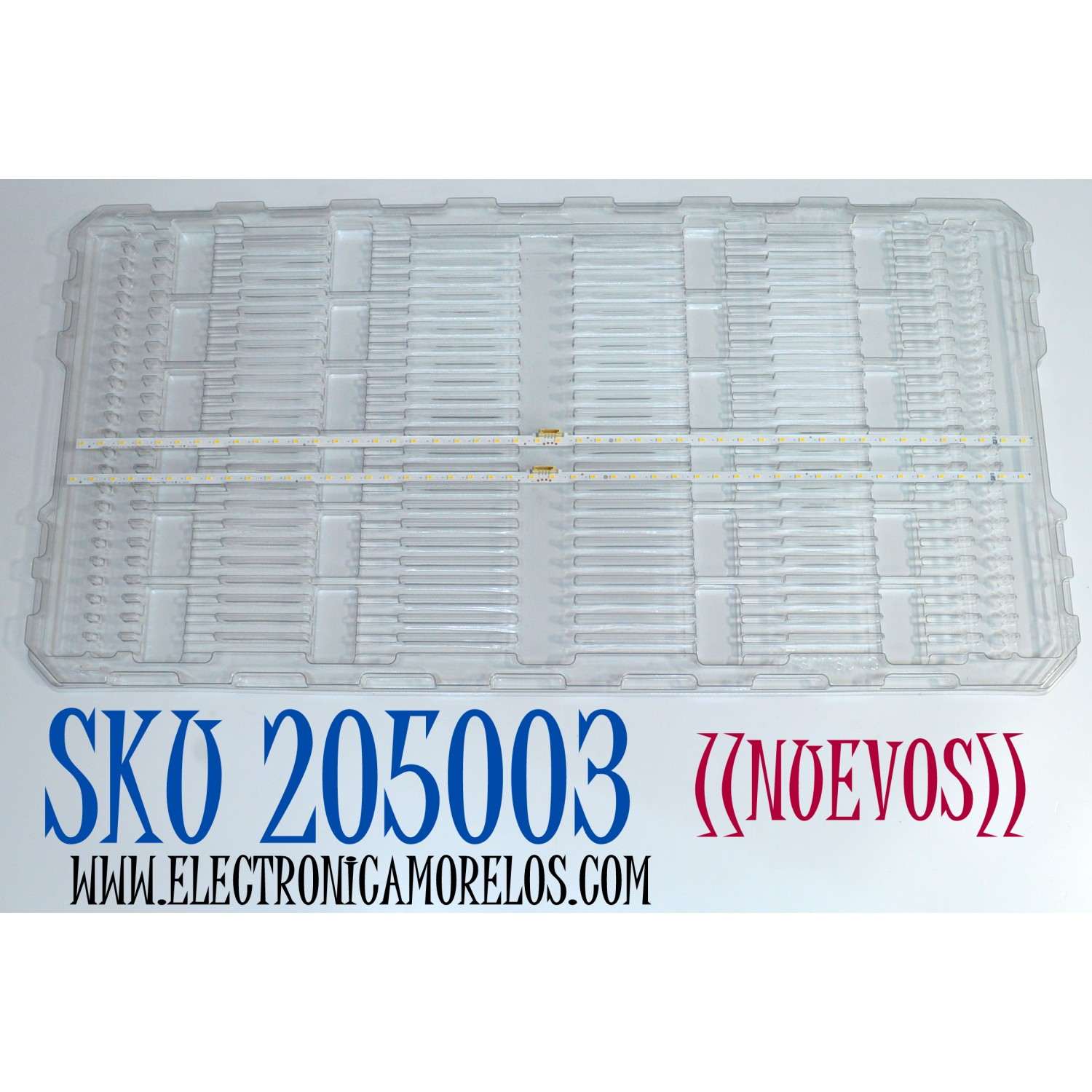 KIT DE LEDS ORIGINAL NUEVOS PARA TV SAMSUNG 2 PIEZAS / NUMERO DE PARTE BN96-50383A / LM41-00845A / L1_Q7060T_ES_DUM_S48(1)_R1.3_TC9_100 / 50383A / PANEL CY-RT055HGHV4H / MODELO QN55Q60TAFXZA / QN55Q60TAFXZA CD05