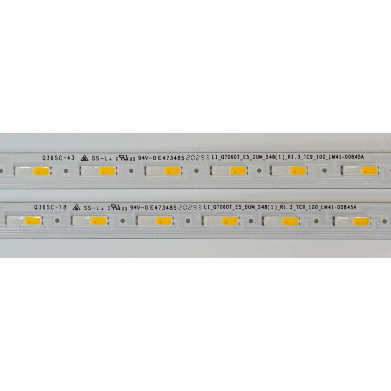 KIT DE LEDS ORIGINAL NUEVOS PARA TV SAMSUNG 2 PIEZAS / NUMERO DE PARTE BN96-50383A / LM41-00845A / L1_Q7060T_ES_DUM_S48(1)_R1.3_TC9_100 / 50383A / PANEL CY-RT055HGHV4H / MODELO QN55Q60TAFXZA / QN55Q60TAFXZA CD05 - Imagen 3