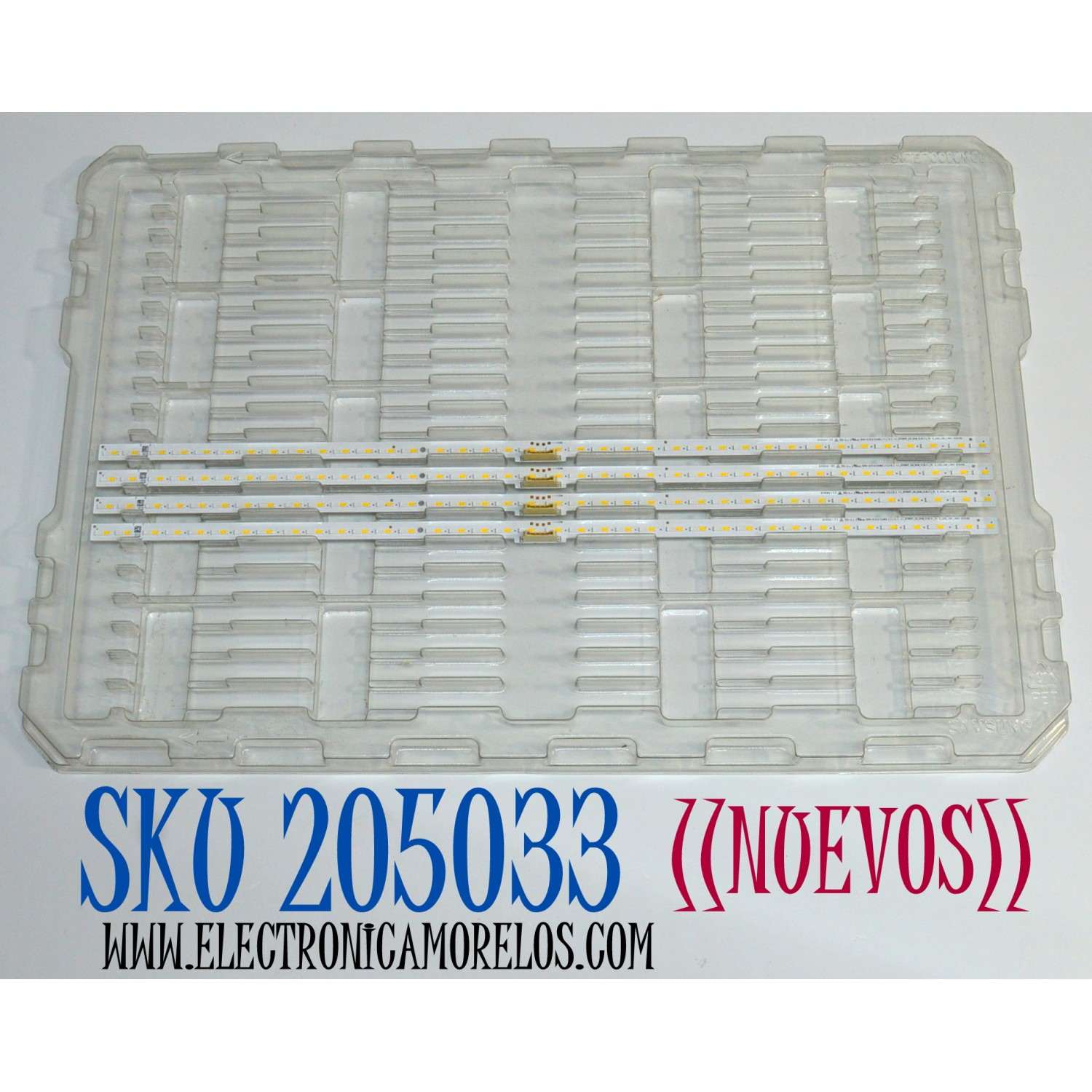 KIT DE LEDS ORIGINAL NUEVOS PARA TV SAMSUNG 4 PIEZAS / NUMERO DE PARTE BN96-51713A / LM41-01010A / L1_Q7060T_G0_DUM_S19(2)_R1.0_U3G_100_LM41-01010A / 51713A / MODELO QN70Q60TAFXZA / QN70Q6DTAFXZA / QN70Q70TAFXZA