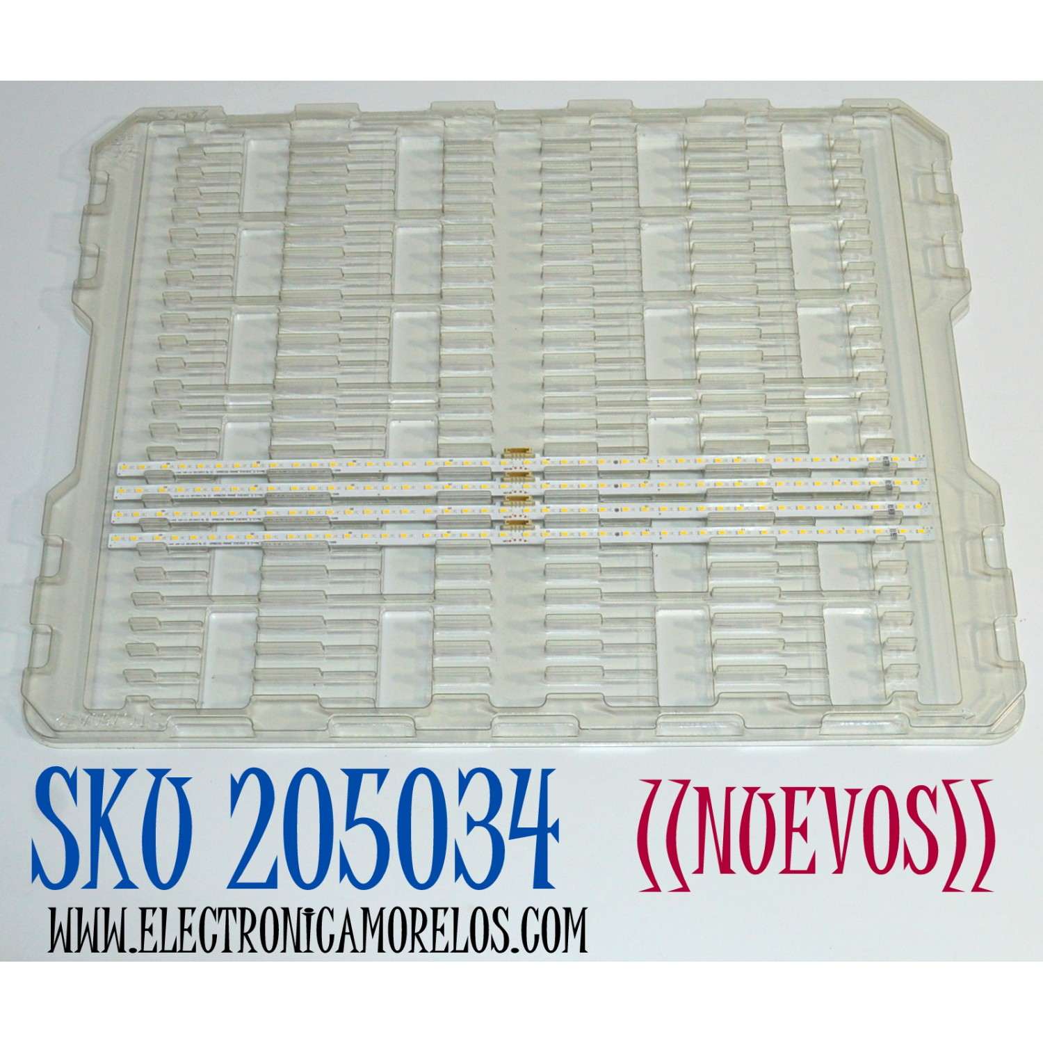 KIT DE LEDS ORIGINAL NUEVOS PARA TV SAMSUNG 4 PIEZAS / NUMERO DE PARTE BN96-50386A / STC750A72 / Q60/70T_STC750A72_7020_21N1_BLUE_42LED_REV2.0_200302_BN96-50386A / PANEL CY-RT075HGHV2H / MODELO QN75LS03 / QN75Q60 / QN75Q6D / QN75Q70 / QN75Q7D / HG75TS030N