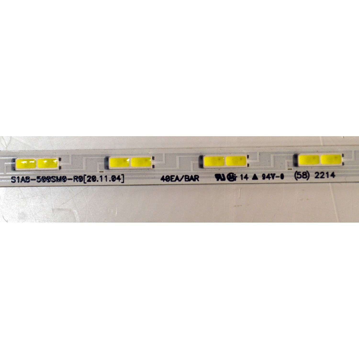 KIT DE LEDS ORIGINAL NUEVOS PARA TV SAMSUNG 2 PIEZAS / NUMERO DE PARTE S1A8-500SM0-R0 / 40EA/BAR / MODELO UN50AU8000FXZA / HG50AU800NFXZA / UE50AU7025K / UE50AU9000 / UE50AU7170 / UE50AU8000 / UE50AU9075U / UE50AU8005K / UA50AU8000 / UA50AU9000 - Imagen 3