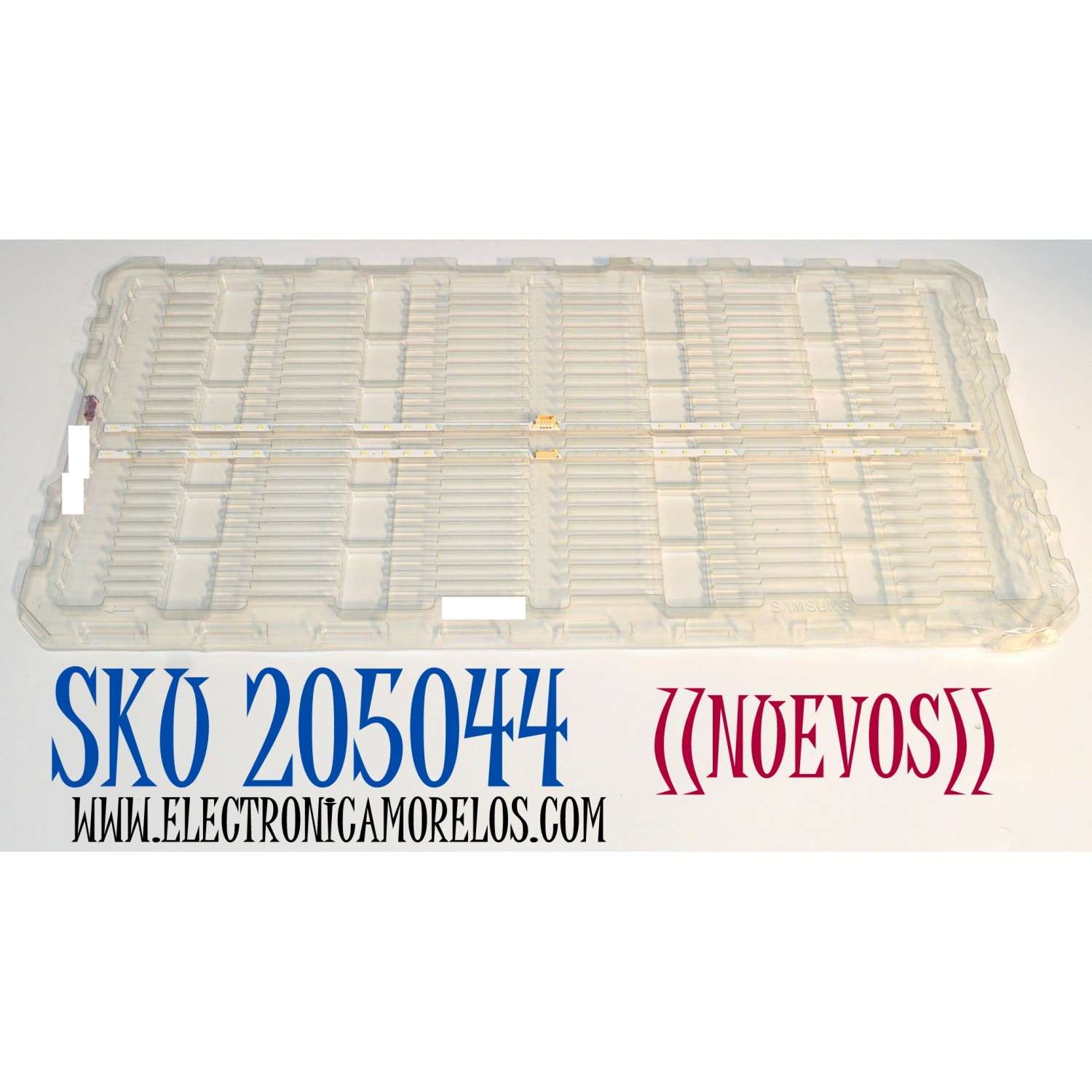KIT DE LEDS ORIGINAL NUEVOS PARA TV SAMSUNG 2 PIEZAS / NUMERO DE PARTE BN96-46866A / LM41-00632A / L1-NU7.1/7.3 E8_CDM_S21(2) R1.0_S3L_100 / 46866A / PANEL CY-NN058HGPV1H / CY-NN058HGNV2H / MODELO UN58RU7100FXZA / UN58NU6080FXZA