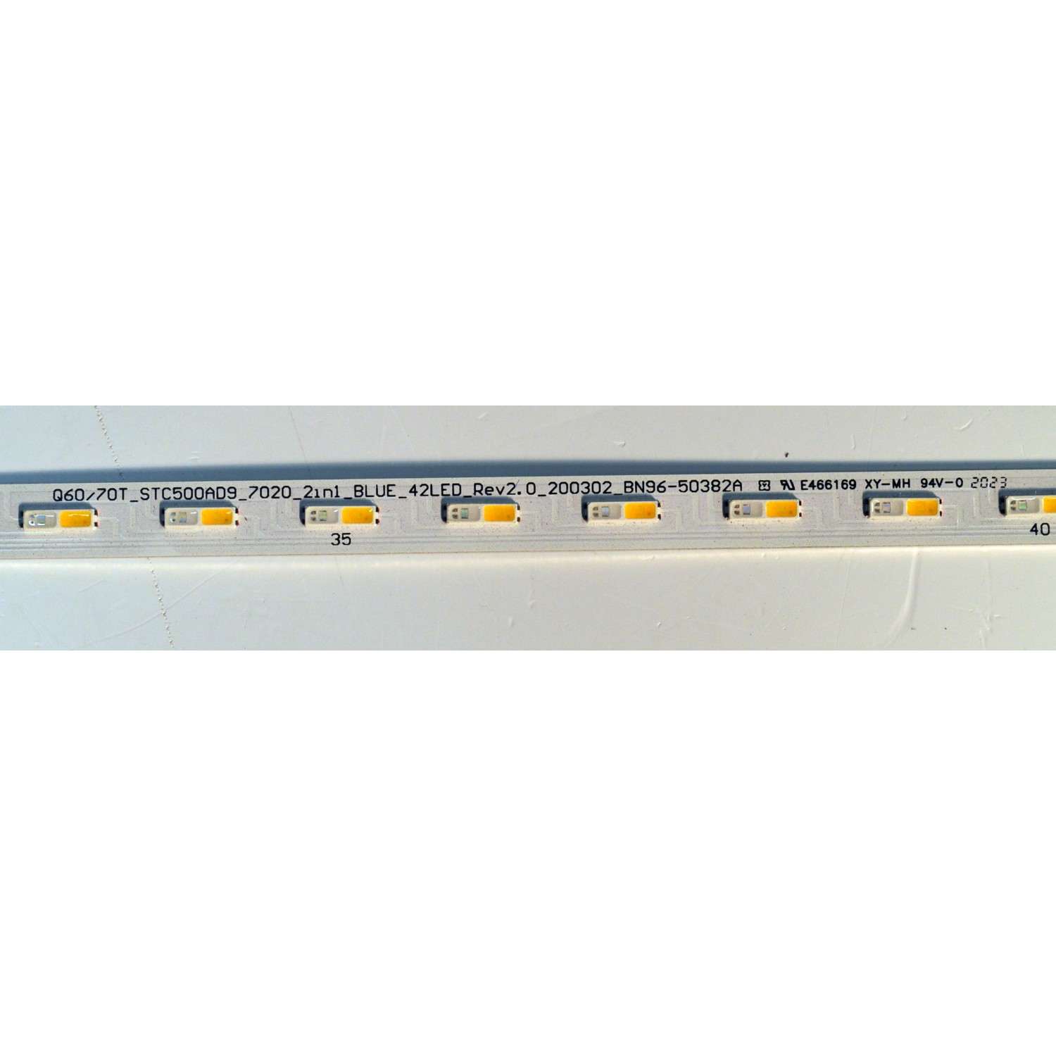 KIT DE LEDS ORIGINAL NUEVOS PARA TV SAMSUNG 2 PIEZAS / NUMERO DE PARTE BN96-50382A / STC500AD9 / Q60/70T_STC500AD9_7020_2IN1_BLUE_42LED_REV2.0_200302_BN96-50382A / 50382A / PANEL CY-RT050HGAV4H / MODELO QN50LS03 / LH50QMRABGCXGO / QN50Q6D / QN50Q60 - Imagen 2