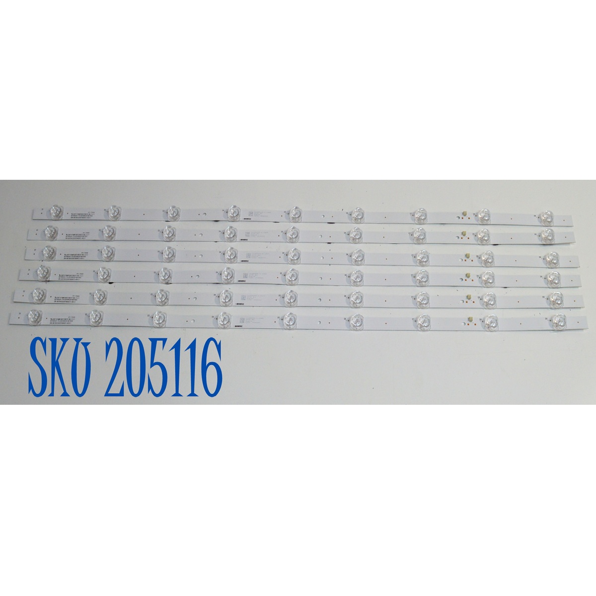 KIT DE LEDS ORIGINAL PARA TV HISENSE 6 PIEZAS / NUMERO DE PARTE BK75K1C / CRH-BK75K1C3030T060947C-REV1.7 / HD750K1U41-T0/2024082201/BK75K1C / 1413855S00 / 16786/DQH4 / PANEL HD750K1U71-T0L3B2\ROH / DISPLAY HV750QUB-F92 / MODELO 75A65NV / 75A65NV 75A60QUV