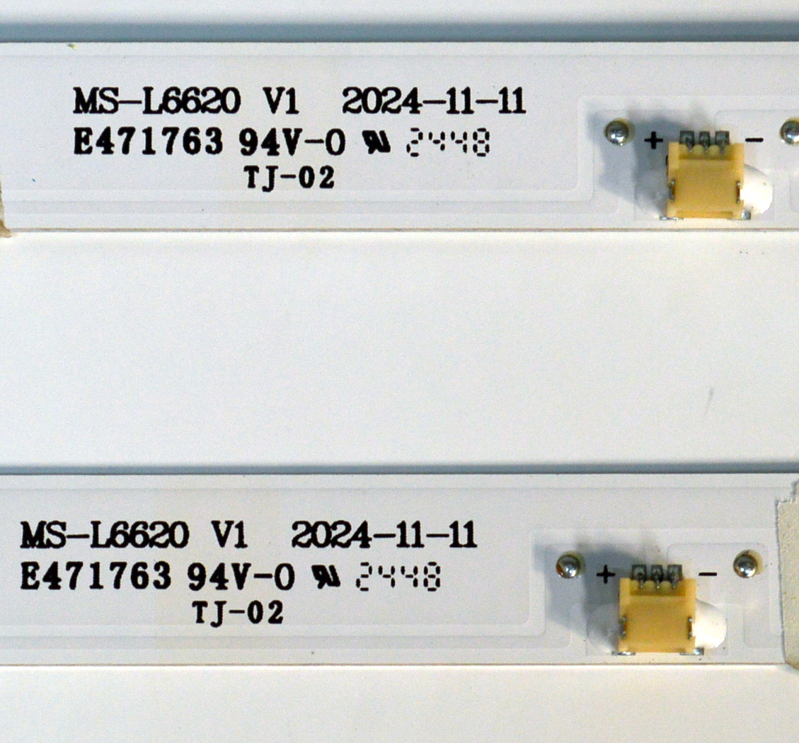 KIT DE LEDS ORIGINAL PARA TV DAEWOO 2 PIEZAS / NUMERO DE PARTE MS-L6620 / MS-L6620 V1 / 24KDKD00TAC / D241210 / 21010389 / PANEL LC320DXJ-SHAC / DISPLAY LC320DXJ (SH)(AC) / MODELO DAW32H - Imagen 2