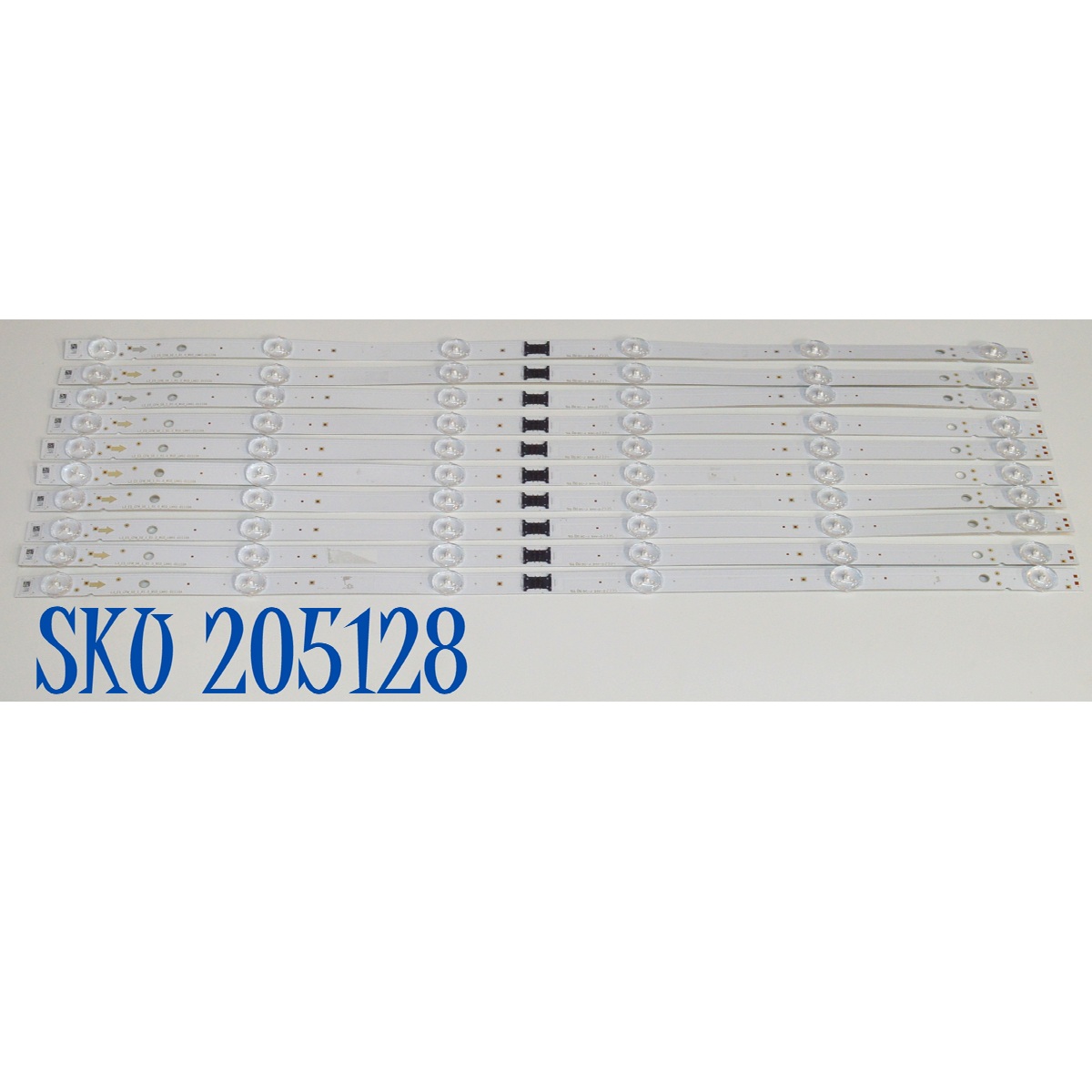 KIT DE LEDS ORIGINAL PARA TV SONY 10 PIEZAS / NUMERO DE PARTE LM41-01110A / L3_E5_CFM_S6_1_R1.0_W1D_LM41-01110A / E55F / U9W029 / PANEL YSCM055CCO11 / DISPLAY HV550QUB-F1L / MODELO KD-55X80CK / KD55X80CK