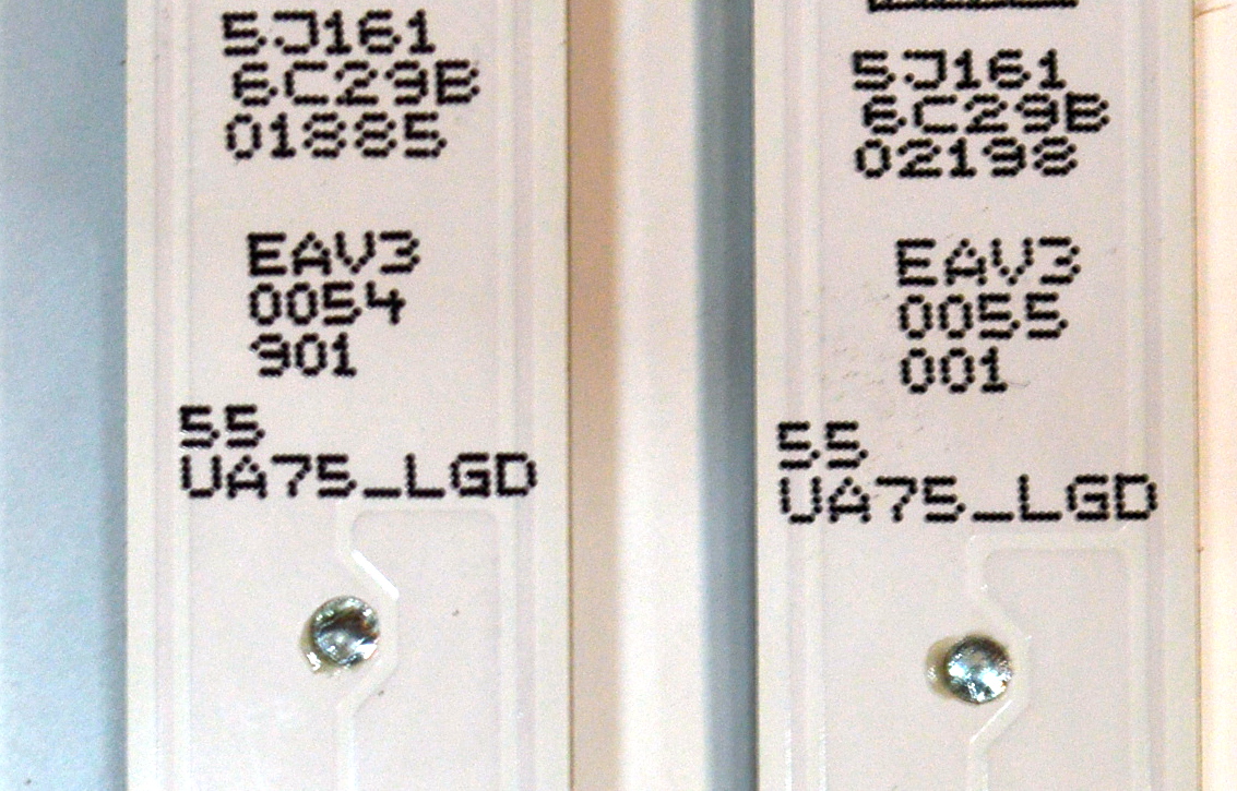 KIT DE LEDS ORIGINAL PARA TV LG 4 PIEZAS / NUMERO DE PARTE EAV30055001 / EAV30054901 / LEDAZ_Y25_0D30_DRT_55UA75 H / LEDAZ_Y25_0D30_DRT_55UA75_REV00_214021_A_BAR / PANEL NC550DQG-AAPH3 / DISPLAY LC550EQC (ST)(A1) / MODELO 55UA8000PSB / 55UA8000PSB.BWMYLKR - Imagen 5