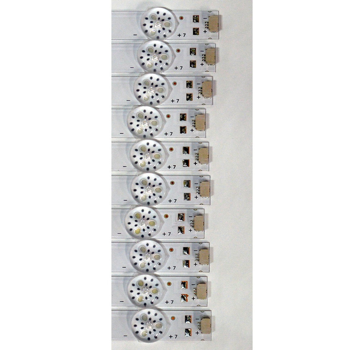 KIT DE LEDS ORIGINAL NUEVOS PARA TV PHILIPS 10 PIEZAS / NUMERO DE PARTE 65HR332M07N01 / 65HR332M07N01 V0 / 65D6100 / 4L-ZX065T-HR014C / PANEL LVU650CSDX E0365 / DISPLAY ST6451D06-03 VER.2.1 / MODELO 65PUL7973/F7 - Imagen 2