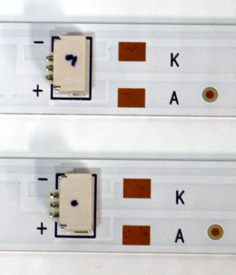 KIT DE LEDS ORIGINAL NUEVOS PARA TV PHILIPS 2 PIEZAS / NUMERO DE PARTE 303TC550083D / TCL55D15-ZC42AG-05D / 4L-ZX055T-ZC031C / TC550MA8 / PANEL LVU550CSDX E1138 / DISPLAY ST5461D12-8 VER.2.2 / MODELO 55PUL7552/F7 / 55PUL7552/F7 E - Imagen 2