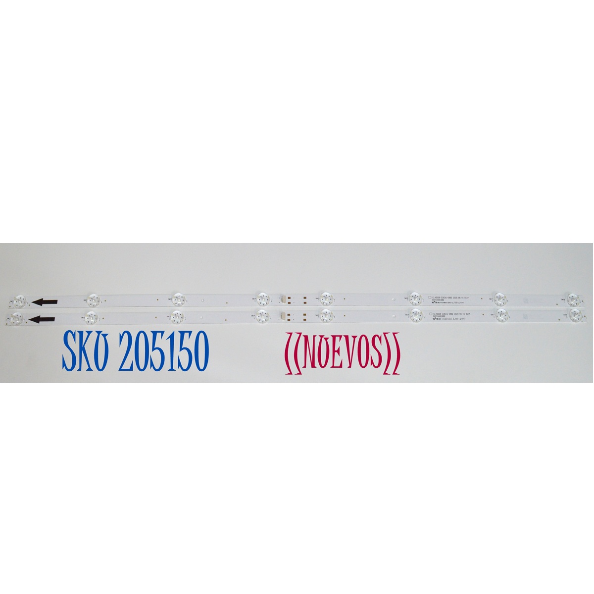 KIT DE LEDS ORIGINAL NUEVOS PARA TV HKPRO 2 PIEZAS / NUMERO DE PARTE 303TC400038BD / TCL40D08-ZC62AG-08BD / 4C-LB400T-ZC2C / TC400M05 / MODELO HKP40R02