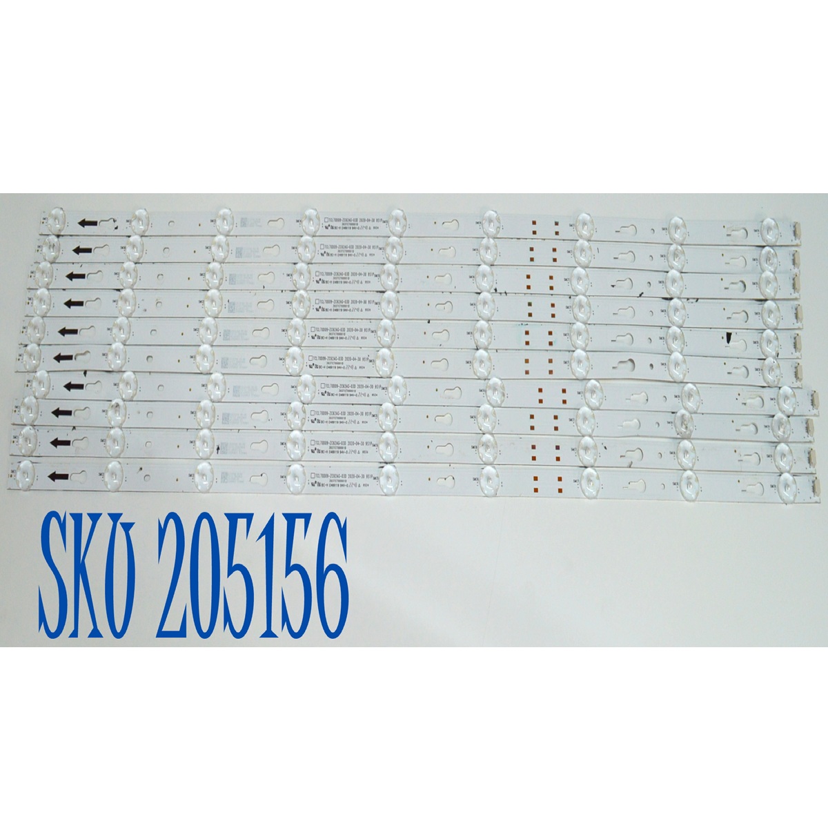 KIT DE LEDS ORIGINAL PARA TV DAWEOO 10 PIEZAS / NUMERO DE PARTE 303TC700001D / TCL70D09-ZC62AG-03D / 4C-LB700T-ZC1 / TC700M02 / MODELO DAW70UR