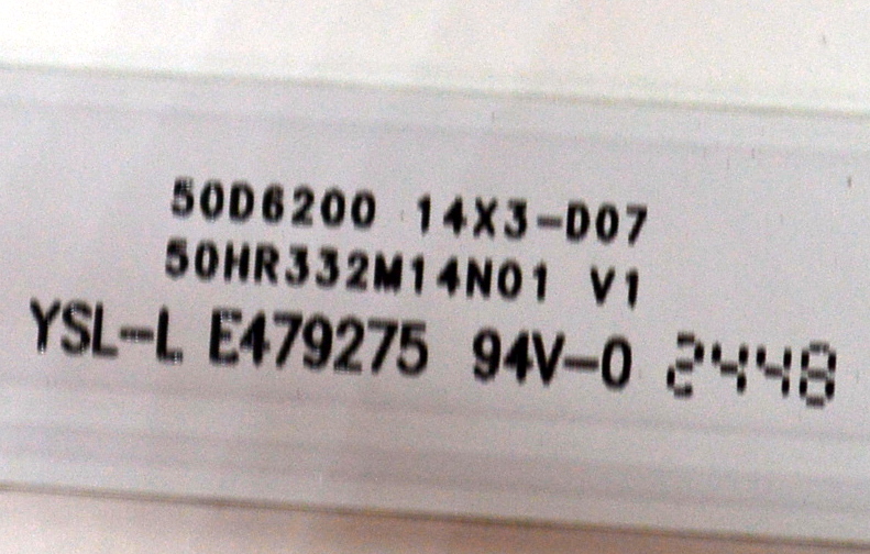 KIT DE LEDS ORIGINAL NUEVOS PARA TV / NUMERO DE PARTE 50HR332M14N01 / 50HR332M14N01 V1 / 50D6200 14X3-D07 / LK2A09R1B / 4L-ZX050T-HR022C / MODELO 50" - Imagen 4