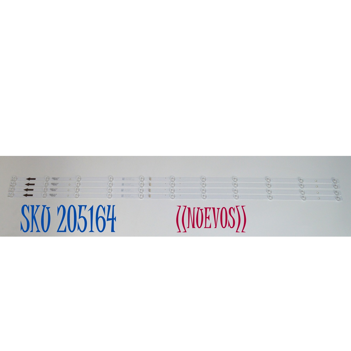 KIT DE LEDS ORIGINAL NUEVOS PARA TV 4 PIEZAS / NUMERO DE PARTE 55HR332M11N02 / 55HR332M11N02 V0 / 55D6200UD  11X4 -E09 / 4L-ZX055T-HR034C / LJ7A08R0D / MODELO 55"