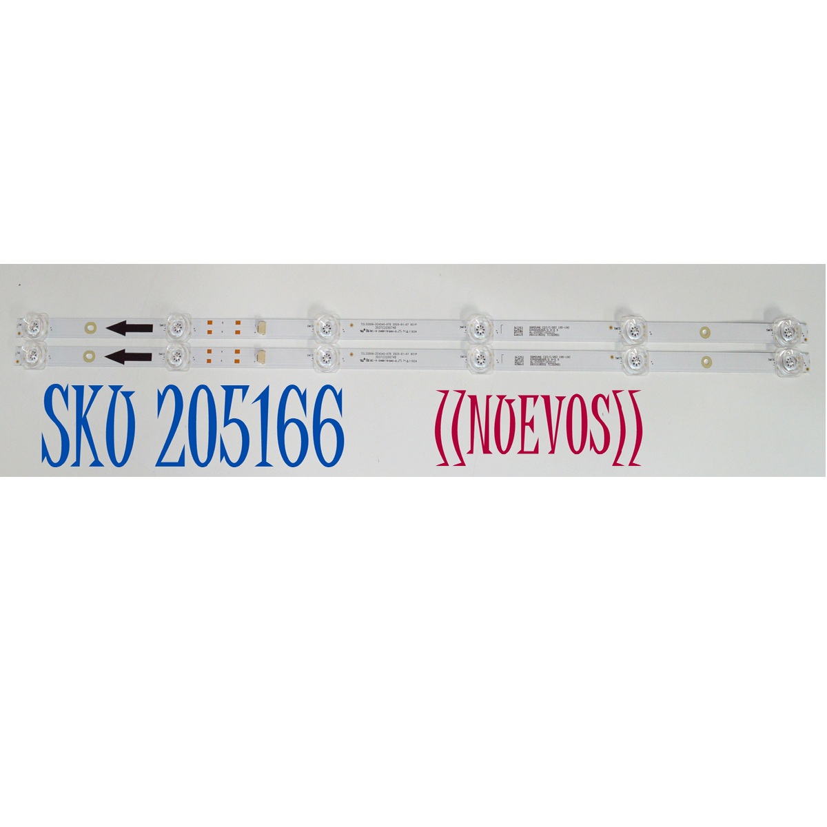 KIT DE LEDS ORIGINAL NUEVOS PARA TV PHILIPS 2 PIEZAS / NUMERO DE PARTE 303TC320074D / TCL32D06-ZC42AG-07D / 4L-ZX032T-ZC011C / TC320M81 / 2300025265 / 260121BD02 / MODELO 32PFL6573/F7