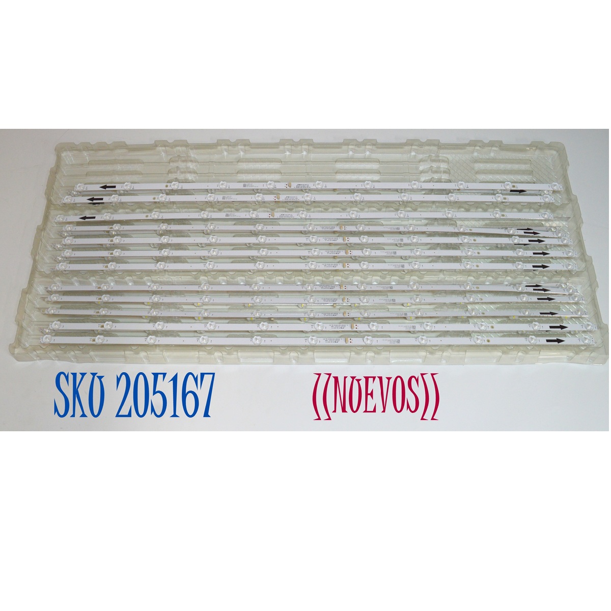 KIT DE LEDS ORIGINAL NUEVOS PARA TV / NUMERO DE PARTE JL.D500B1330-004AS-M / JL.D500B1330-004AS-M_V01 / 4L-ZX050T-JF019C / 18BP2X30 / N260129 / MODELO 50"