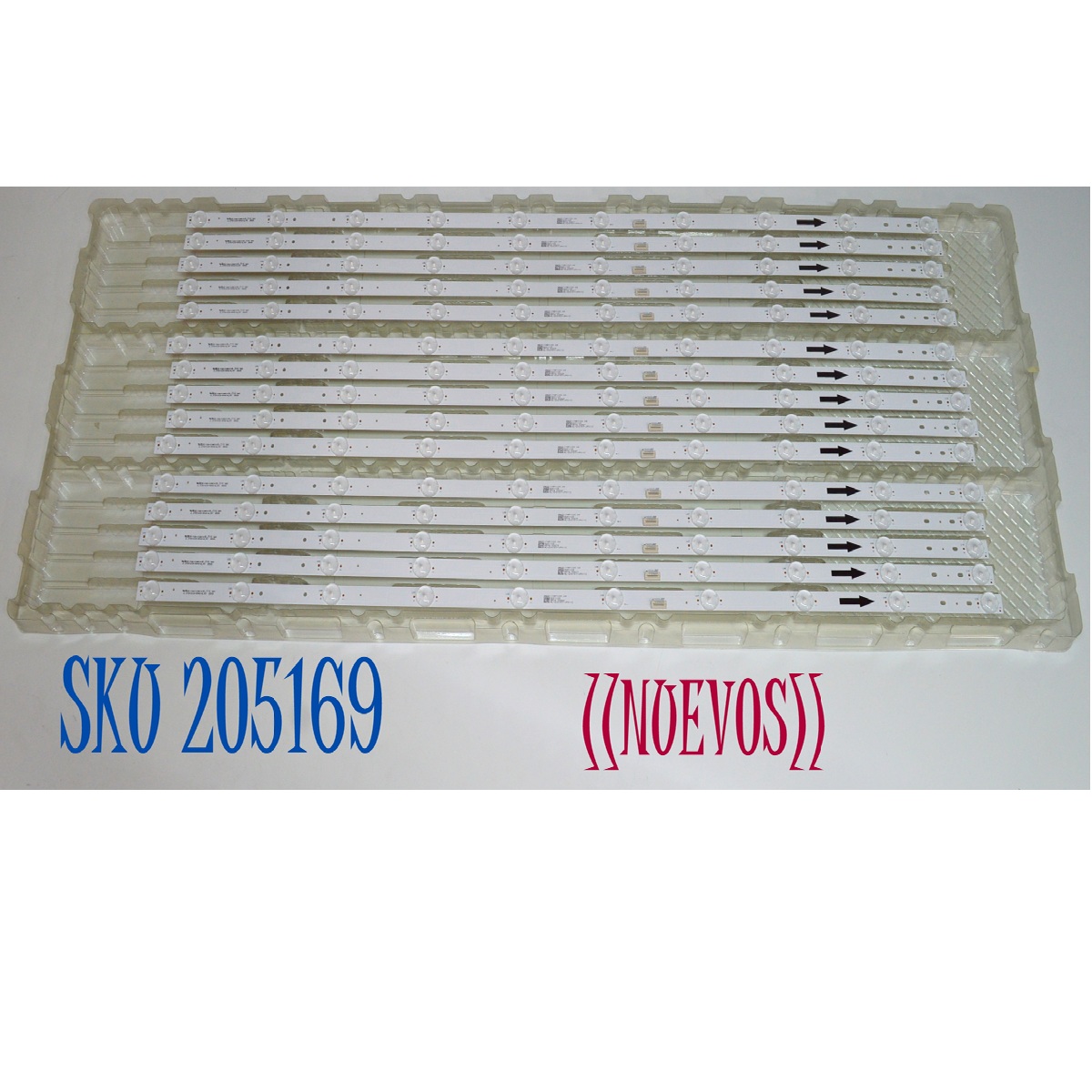 KIT DE LEDS ORIGINAL NUEVOS PARA TV / NUMERO DE PARTE JL.D7501A330-004AS-M / JL.D7501A330-004AS-M_V01 / 4L-ZX075T-JF011C / 17AP1X35.0A / D251125 / MODELO 75"