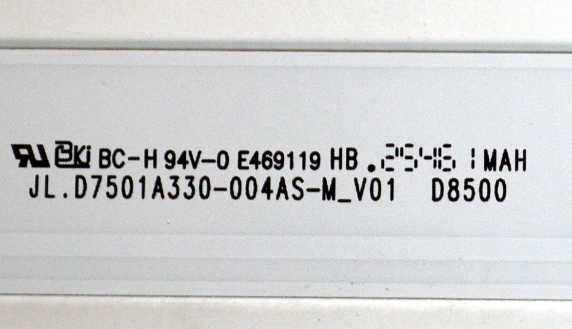 KIT DE LEDS ORIGINAL NUEVOS PARA TV / NUMERO DE PARTE JL.D7501A330-004AS-M / JL.D7501A330-004AS-M_V01 / 4L-ZX075T-JF011C / 17AP1X35.0A / D251125 / MODELO 75" - Imagen 2