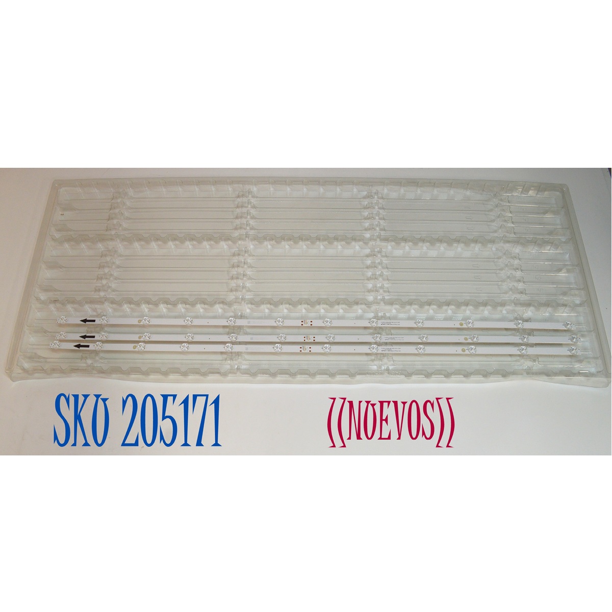 KIT DE LEDS ORIGINAL NUEVOS PARA TV PHILIPS 3 PIEZAS / NUMERO DE PARTE 303TC550092D / TCL55D12-ZC42AG-05D / 4L-ZX055T-ZC037C / TC550MA9 / 2300023470 / 241212AB02 / MODELO 55PUL6643/F8 / 55PUL6653/F8