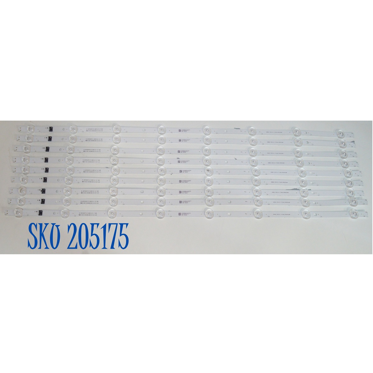 KIT DE LEDS ORIGINAL PARA TV LG 9 PIEZAS / NUMERO DE PARTE EAV30054101 / HL-99750CSP1313-0801S-01 / HONGLI_Y25_SLIM TRIDENT_75UA75_BOE / BOE 750085 / PANEL NC750TQG-ABPH3 / DISPLAY HV750QUB-F9F / MODELO 75UA7100AUB / 75UA7100AUB.BUSFLKR