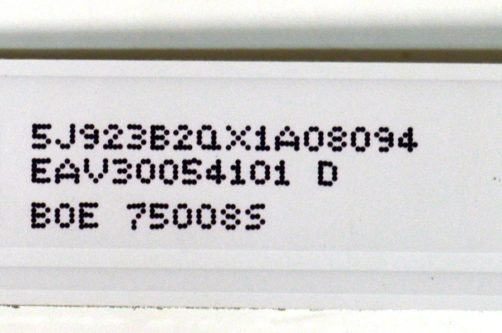 KIT DE LEDS ORIGINAL PARA TV LG 9 PIEZAS / NUMERO DE PARTE EAV30054101 / HL-99750CSP1313-0801S-01 / HONGLI_Y25_SLIM TRIDENT_75UA75_BOE / BOE 750085 / PANEL NC750TQG-ABPH3 / DISPLAY HV750QUB-F9F / MODELO 75UA7100AUB / 75UA7100AUB.BUSFLKR - Imagen 4
