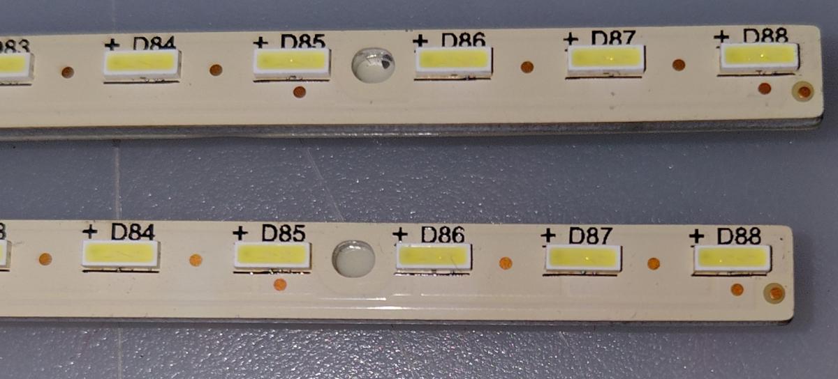 KIT DE LED'S ORIGINALES PARA TV 65'' 2 TIRAS / NUMERO DE PARTE HX65D1575 2X88(A) / E466169 / XY-MC / 94V-0 / MODELO 65'' - Imagen 4