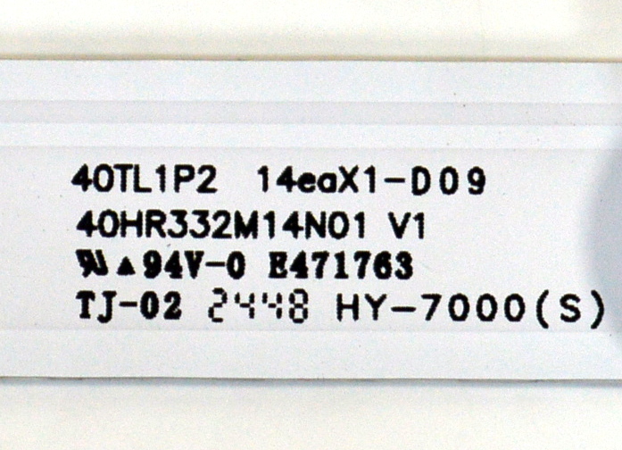 LED ORIGINAL PARA TV TCL 1 PIEZA / NUMERO DE PARTE 40HR332M14N01 / 40HR332M14N01 V1 / 40TL1P2 / 14EAX1-D09 / HY-7000(S) / 06NKH/LP2A09QPC / N0101-000747-C00 / PANEL LVF400NDEL / DISPLAY V400HBJ-P03 CG / MODELO 40Q3K - Imagen 3