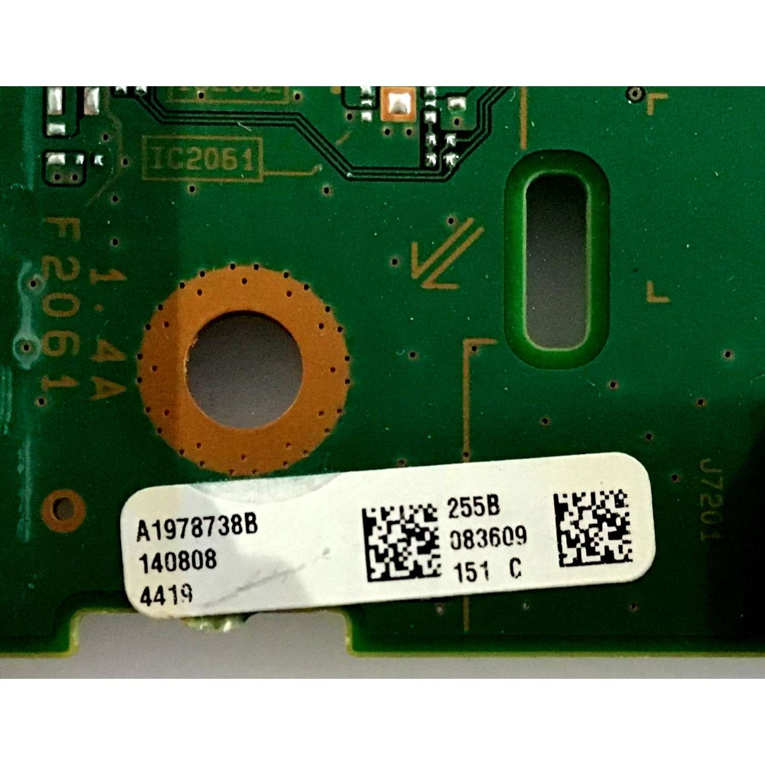 TARJETA TUNER  DIGITAL PARA CANALES Y A/V / SONY / A-1978-738-B / 1-889-203-13 / A1978738B / 173457513 / 255B / PANEL SYV6535 / MODELO XBR-65X850B / XBR-65X900B - Imagen 2