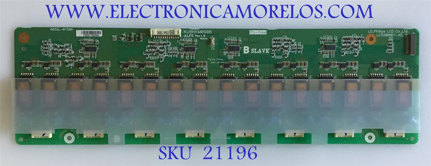 BACKLIGHT INVERTER  OLEVIA / 6632L-0156A / KUBNKM090B / PANEL LC550W01-A5K2 / MODELO 255FHD-T11