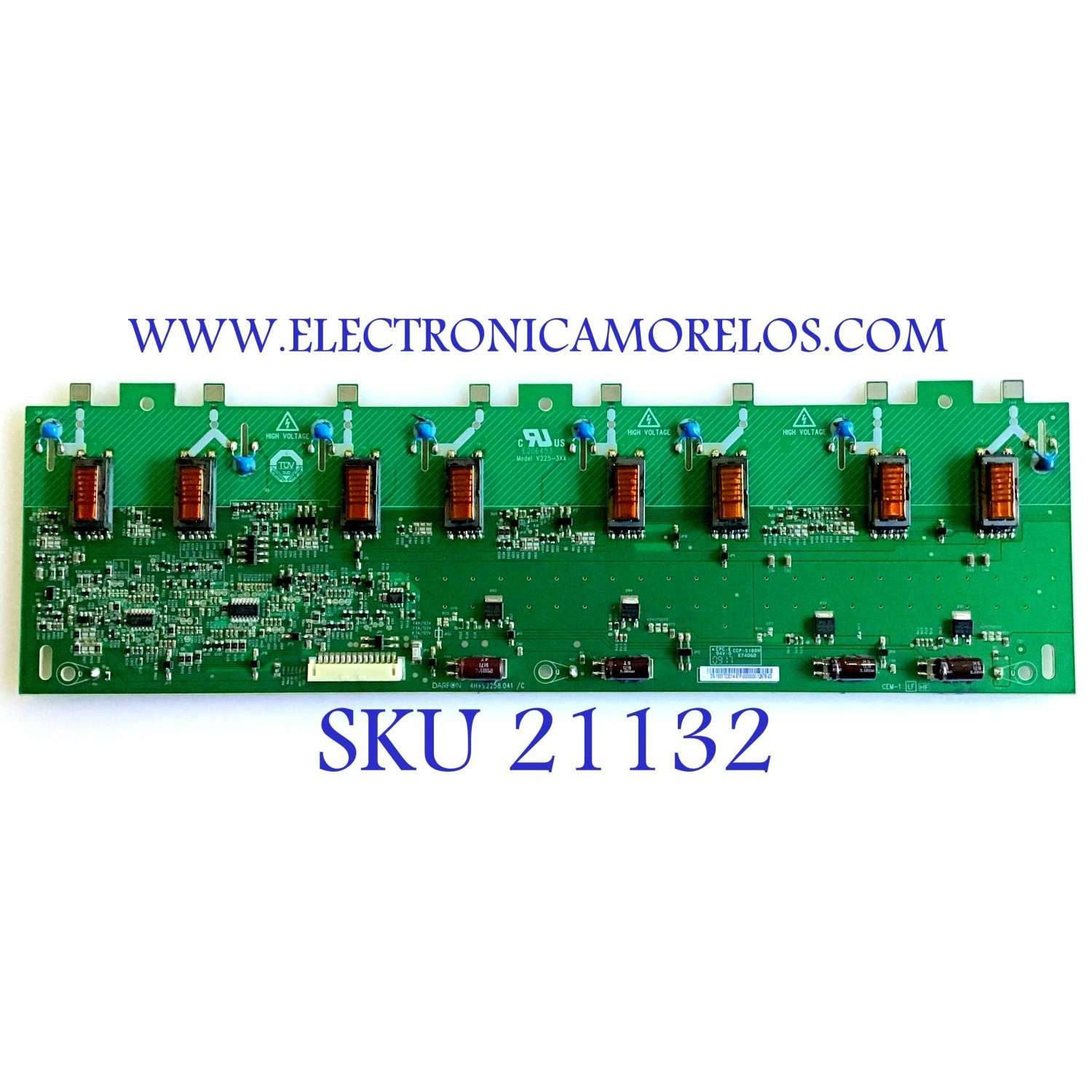 BACKLIGHT INVERTER / INSIGNIA / SANYO / DINEX / 19.31T03.014 / 1931T03014 / V225-3XX / V225-301 HF / E206453 / PANEL T315XW02 V.S / MODELOS NS-LDVD32Q-10A / DX-L32-10A / DP32640 / DP32649 P32649-00 / KDL-32L5000 / VECO320L1A