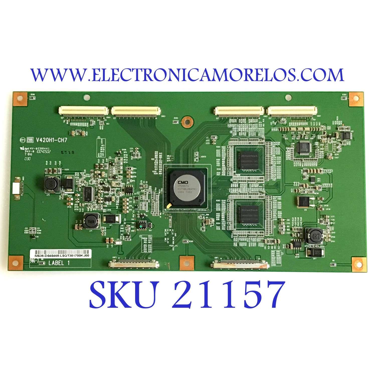 T-CON HANNSPRE / 35-D040465/ V420H1-CH7 / QT301700KJ00  / PANEL V420HI-LH7 REV.4 / MODELO HSG1102
