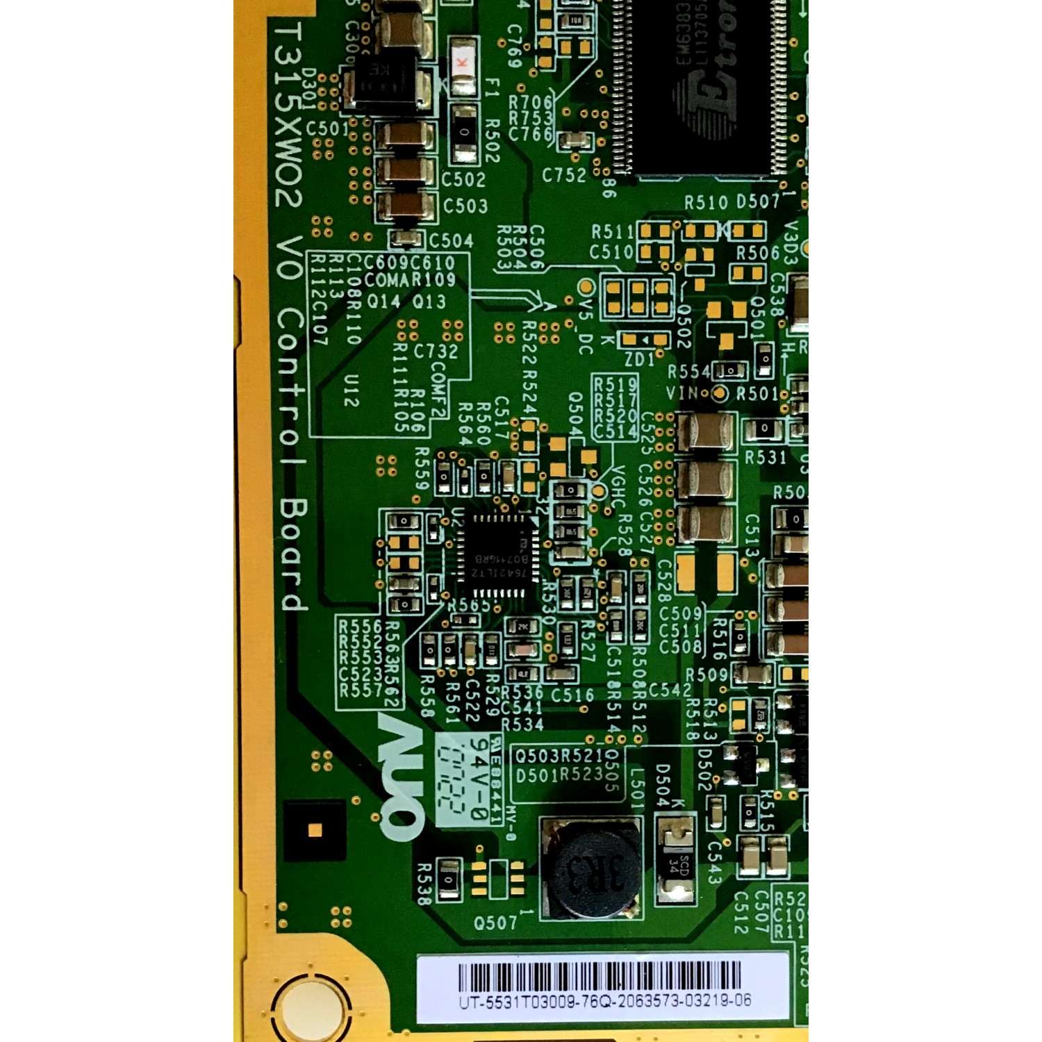 T-CON DIGITAL LIFESTYLES / 55.31T03.009 / T315XW02 V0 / 05A30-1A / 5531T03009 / PANEL T315XW02 V.2  / MODELO WT322 - Imagen 3