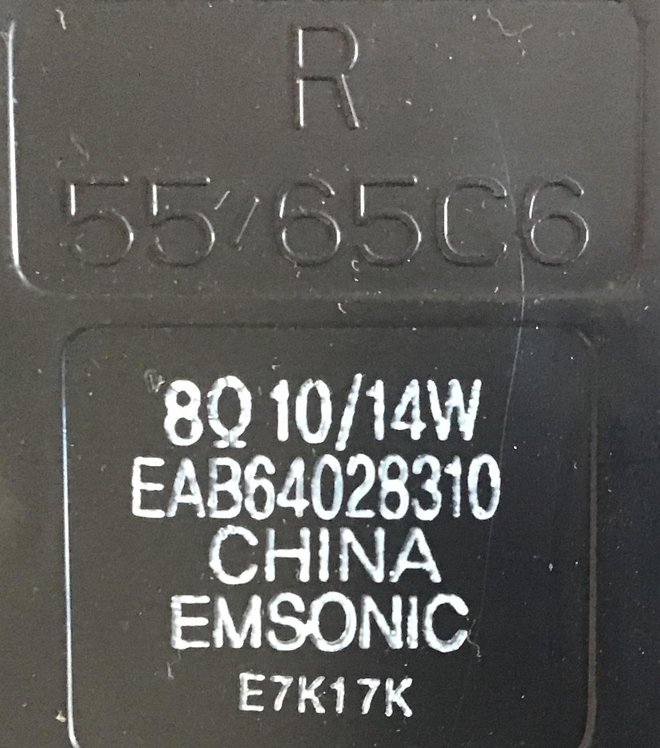BOCINAS PARA TV LG / EAB64028310 / EAB64028309 / 55/65C6 / PANEL LC550AQD (EK)(A4) / MODELO OLED55B7A-U.BUSYLJR - Imagen 3