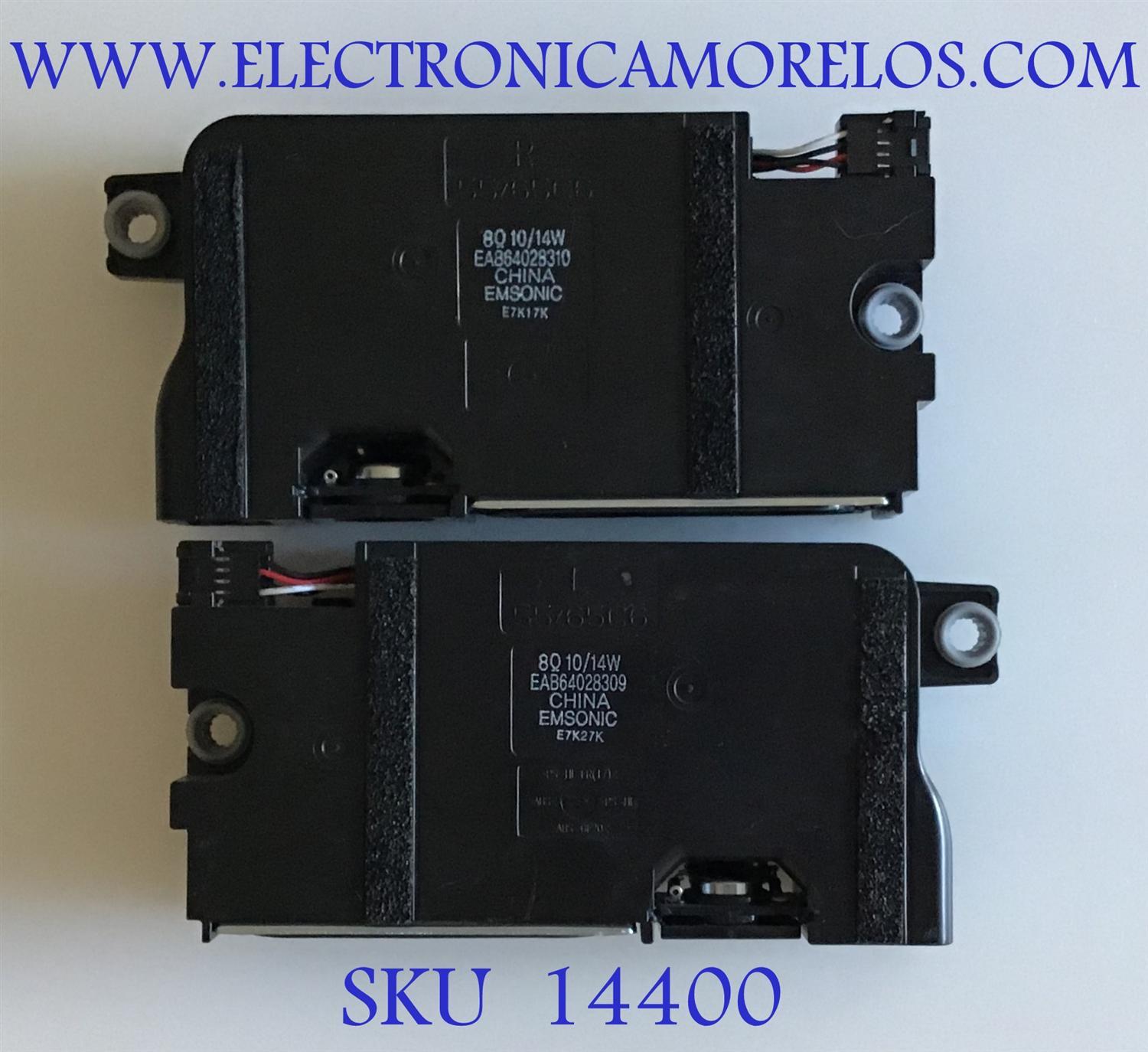 BOCINAS PARA TV LG / EAB64028310 / EAB64028309 / 55/65C6 / PANEL LC550AQD (EK)(A4) / MODELO OLED55B7A-U.BUSYLJR