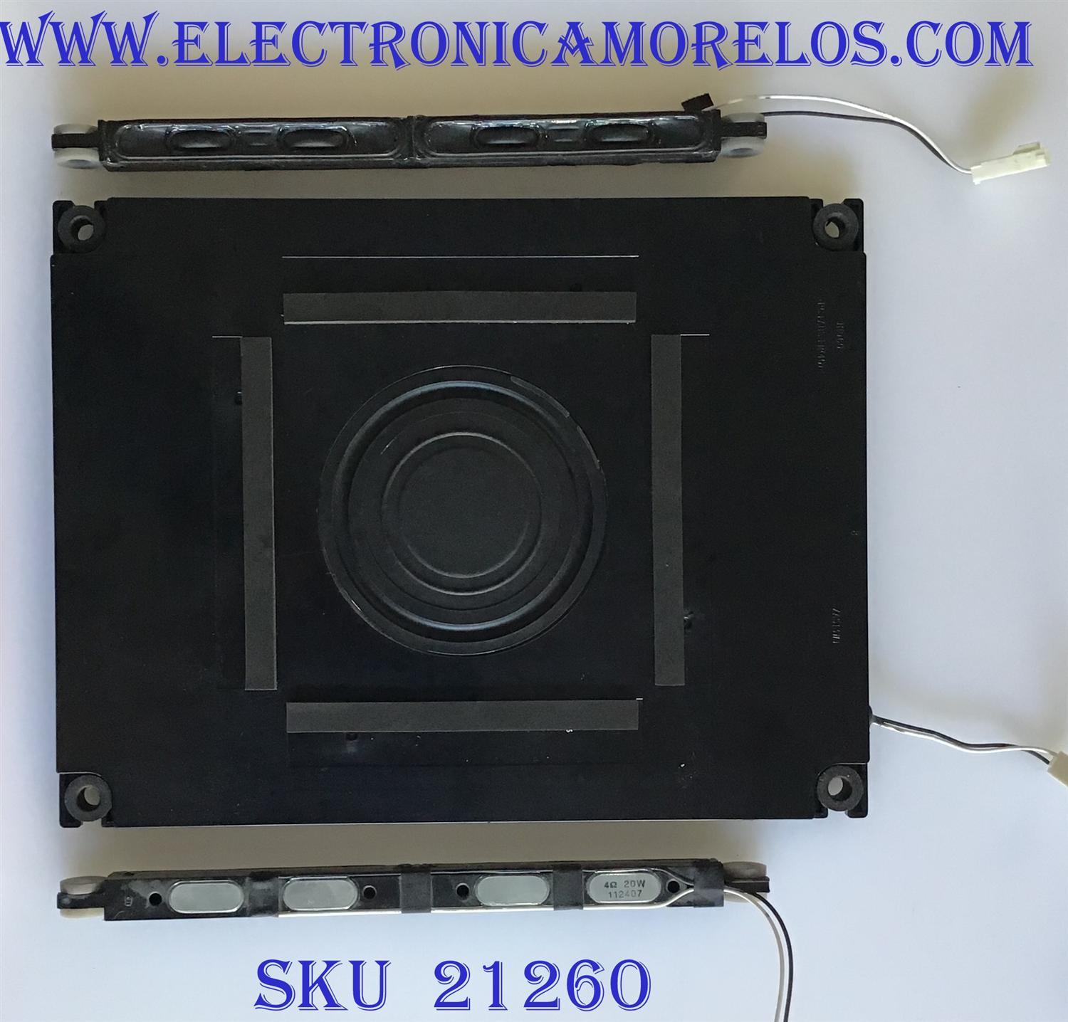 KIT DE BOCINAS / ZA513WJ / PC+ABS FR(40) / JH960 / MODELO LC-52LE830U / 40LE830U /