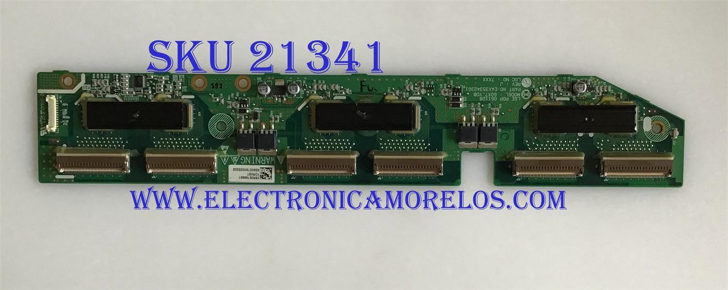 BUFFER LG / EBR30166901 / EAX35342301 /PANEL PDP60X70000 / MODELOS 60PB4DT-UB AUSLLJR / 60PC1D-UE AUSLLJR  / 60PM4M-WA 60PB4DA-UA AUSLLJR / 60PB4DA-UA AUSLLJR / 60XP10 / P606Y2
