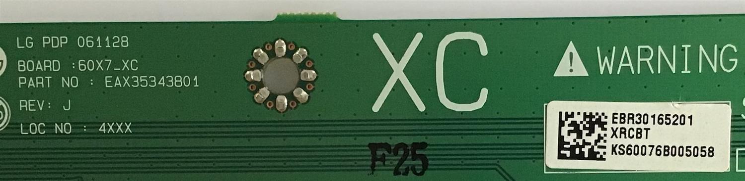 BUFFER LG / EBR30165201 / EAX35343801/PANEL PDP60X70000 / MODELOS  60PB4DT-UB AUSLLJR / 60PC1D-UE AUSLLJR / 60PM4M-WA / 60PB4DA-UA AUSLLJR / 60XP10 / P606Y2 - Imagen 2