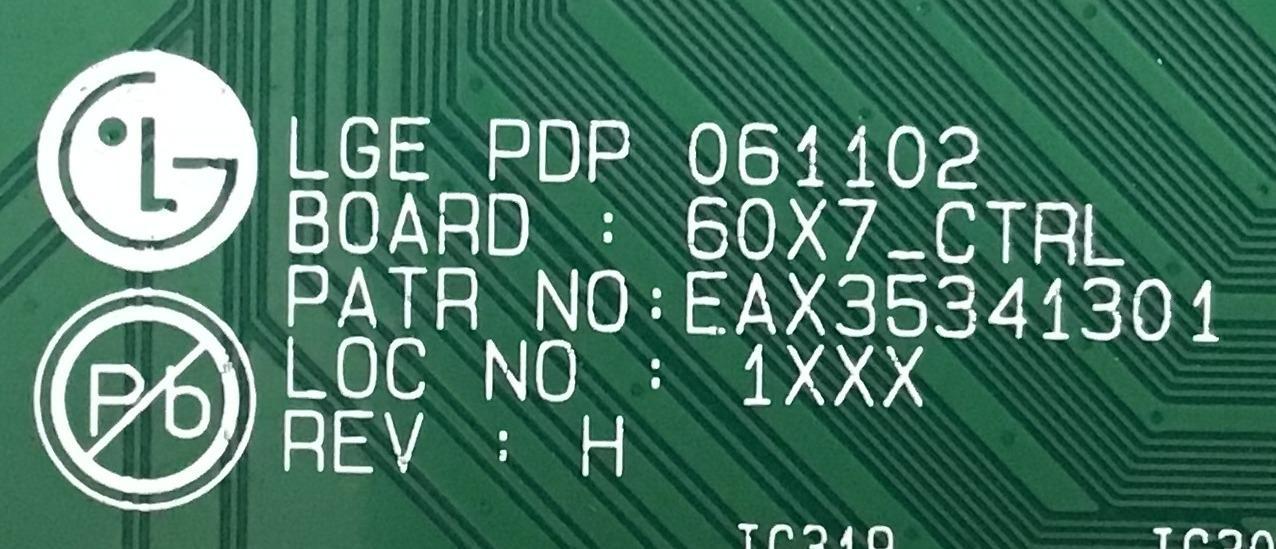 MAIN LOGICA LG / EBR30168901 / EAX35341301 / PANEL PDP60X70000 / MODELOS 60PB4DA / 60PB4DT-UB AUSLLJR / 60PC1D-UE AUSLLJR / 60PM4M-WA / 60PB4DA-UA AUSLLJR / 60XP10 / P606Y2 - Imagen 3
