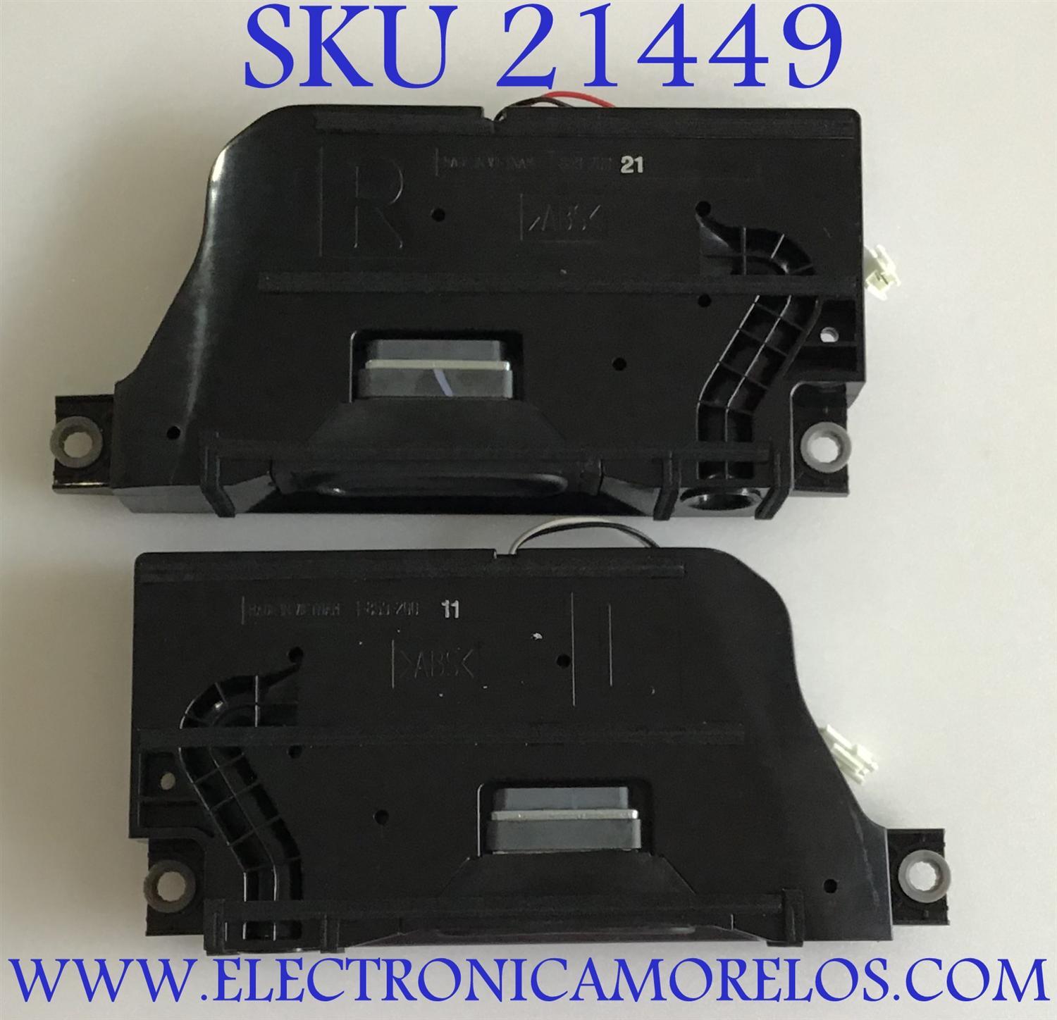 KIT DE BOCINAS PARA TV SONY / 1-859-200-11 / 1-859-200-21 / VBQ7124 / VBQ6D27 / MODELO XBR-49X900E