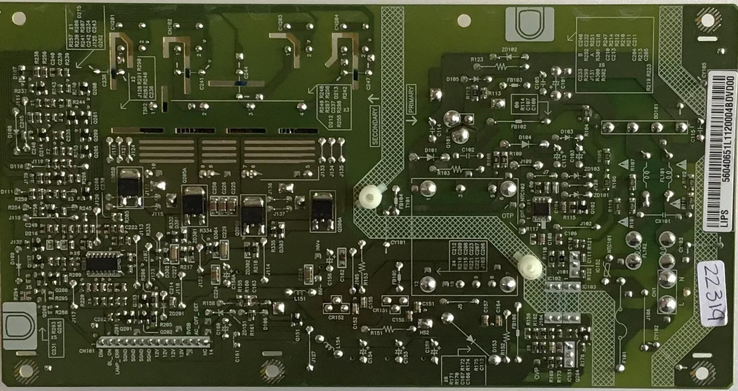 FUENTE DE PODER DYNEX / 56.04065.1L1 / DPS-65TP-4 / 2950280803 / 56040651L1 / PANEL M236H1-L01 Rev.C1 / MODELO DX-24LD230A12 - Imagen 4