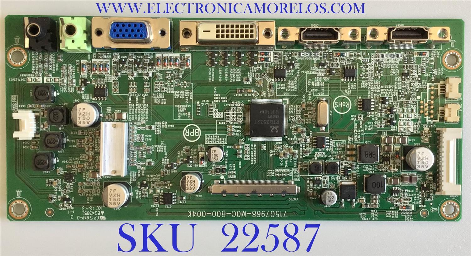 MAIN PARA MONITOR AOC / GQICB0A400 / 715G7968-M0C-B00-004K / (Q)GQICB0A40060000