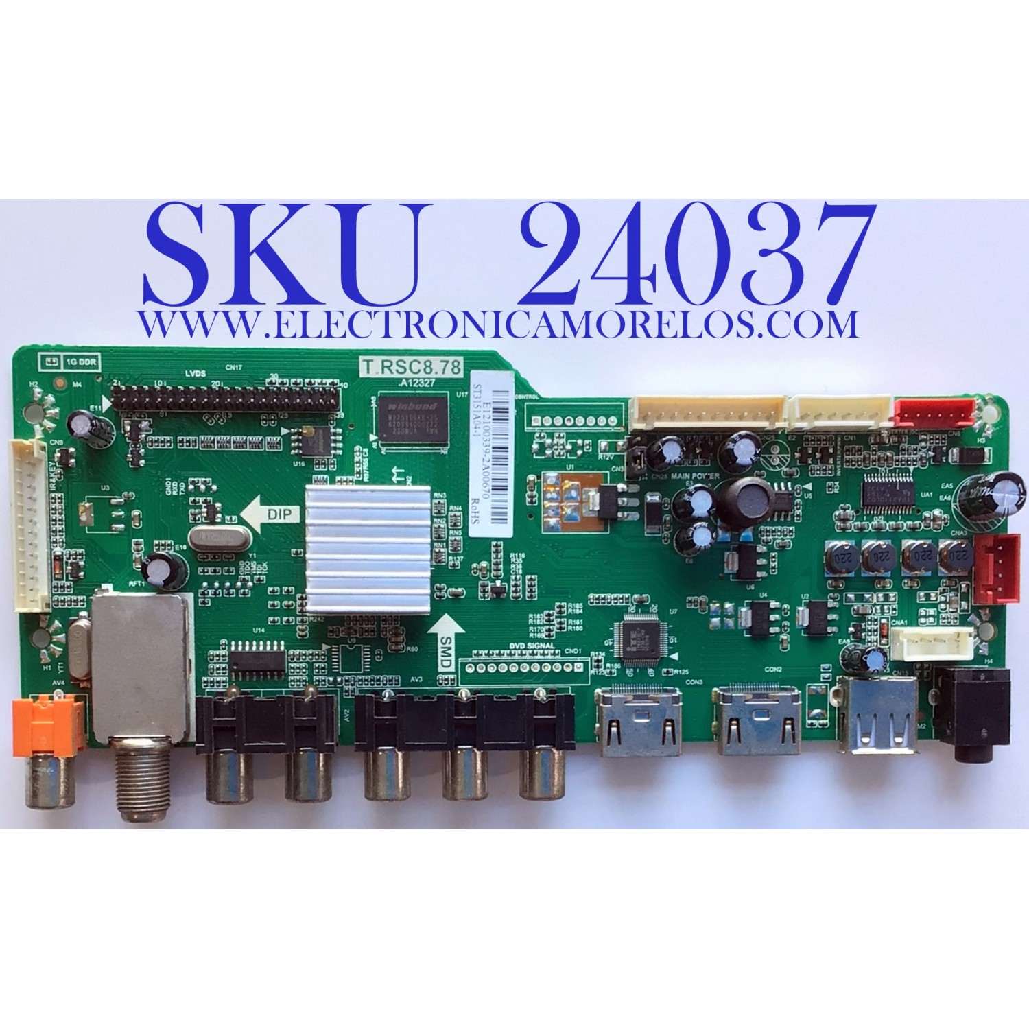 MAIN PARA TV RCA / NUMERO DE PARTE  E12100339 / T.RSC8.78 / 46RE010C878LNA0-B1 / MODELO LED42C45RQ