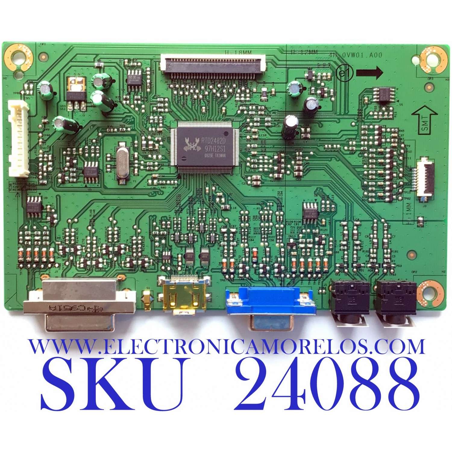 MAIN PARA TV DELL / NUMERO DE PARTE 5EQVY01001 / 4H.0VW01.A00 / 621480 / 5E0VY01001 / PANEL M240HW01 / MODELO ST2410B