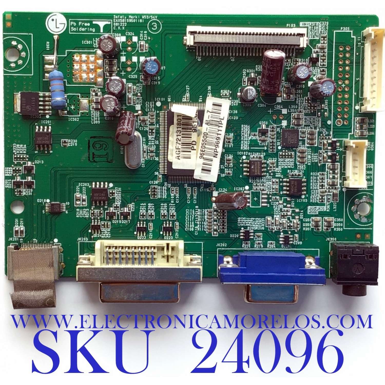 MAIN PARA TV LG / NUMERO DE PARTE AGF72131801 / EAX5815959501 / PANEL LM230WF1 (TL)(B3) / MODELO W2361VG-PFV.AUSOAPN